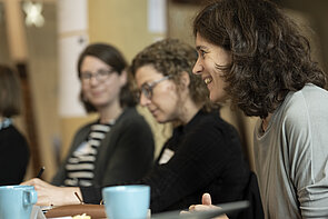 Drei Teilnehmende des vierten Workshops zum Thema Circular im Portrait